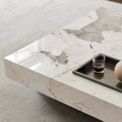 Hompkin Sintered Stone Square Coffee Table with Integrated Tray