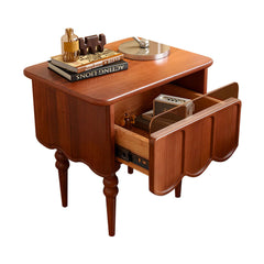 Hompkin Solid Wood Bedside Table – Modern Nordic Minimalist Nightstand