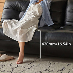 Hompkin Togo-Style Eco-Leather Convertible Sleeper Sofa Bed