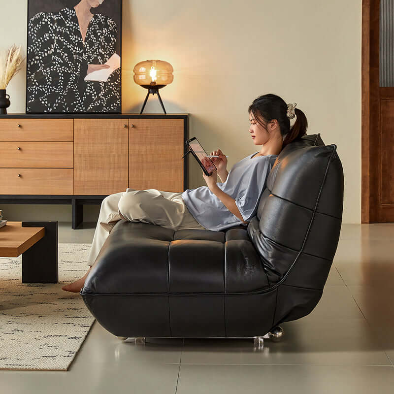 Hompkin Togo-Style Eco-Leather Convertible Sleeper Sofa Bed