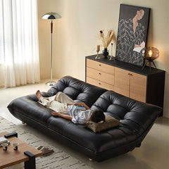 Hompkin Togo-Style Eco-Leather Convertible Sleeper Sofa Bed