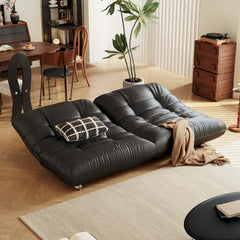 Hompkin Togo-Style Eco-Leather Convertible Sleeper Sofa Bed