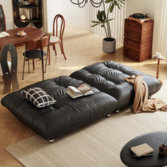 Hompkin Togo-Style Eco-Leather Convertible Sleeper Sofa Bed