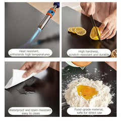 Hompkin Walnut High-Low Round Coffee Table Set with Sintered Stone Top