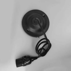 Industrial Brass Pendant Light with Adjustable Cable and E26 Bulb Base