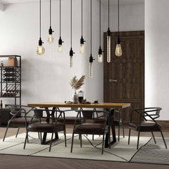 Industrial Brass Pendant Light with Adjustable Cable and E26 Bulb Base