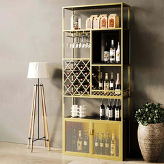 Industrial Eco-Board Wine Cabinet With Shelves