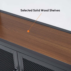 Industrial Eco-Board Wine Cabinet With Shelves