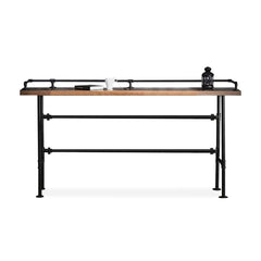 Industrial Metal Bar Set With Footrest And Stools