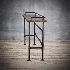 Industrial Metal Bar Set With Footrest And Stools