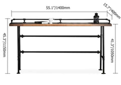 Industrial Metal Bar Set With Footrest And Stools Dimensions