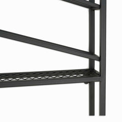 Industrial Metal Hanging Wine Rack - Black & Gold