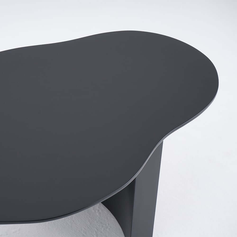 Japandi Cloud Shape Coffee Table, Engineered Wood, White