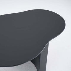 Japandi Cloud Shape Coffee Table, Engineered Wood, White