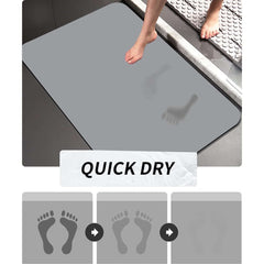 Japandi Diatom Mud Bath Rug Set of 4 in Oats Abstract Design