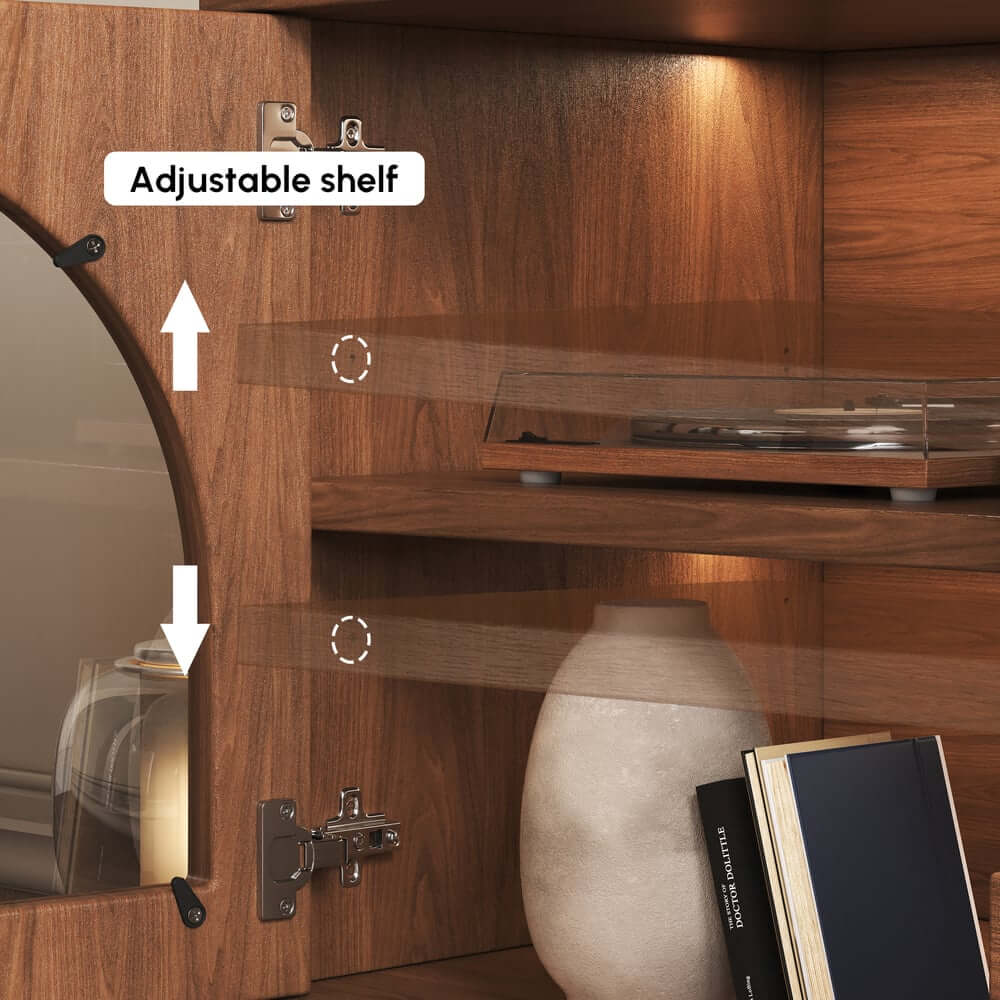 Japandi LED TV Stand With Soft-Close Drawers - Ash Veneer