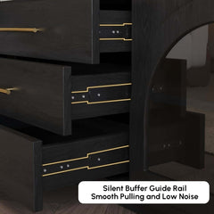 Japandi LED TV Stand With Soft-Close Drawers - Ash Veneer