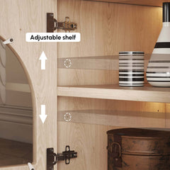 Japandi LED TV Stand With Soft-Close Drawers - Ash Veneer