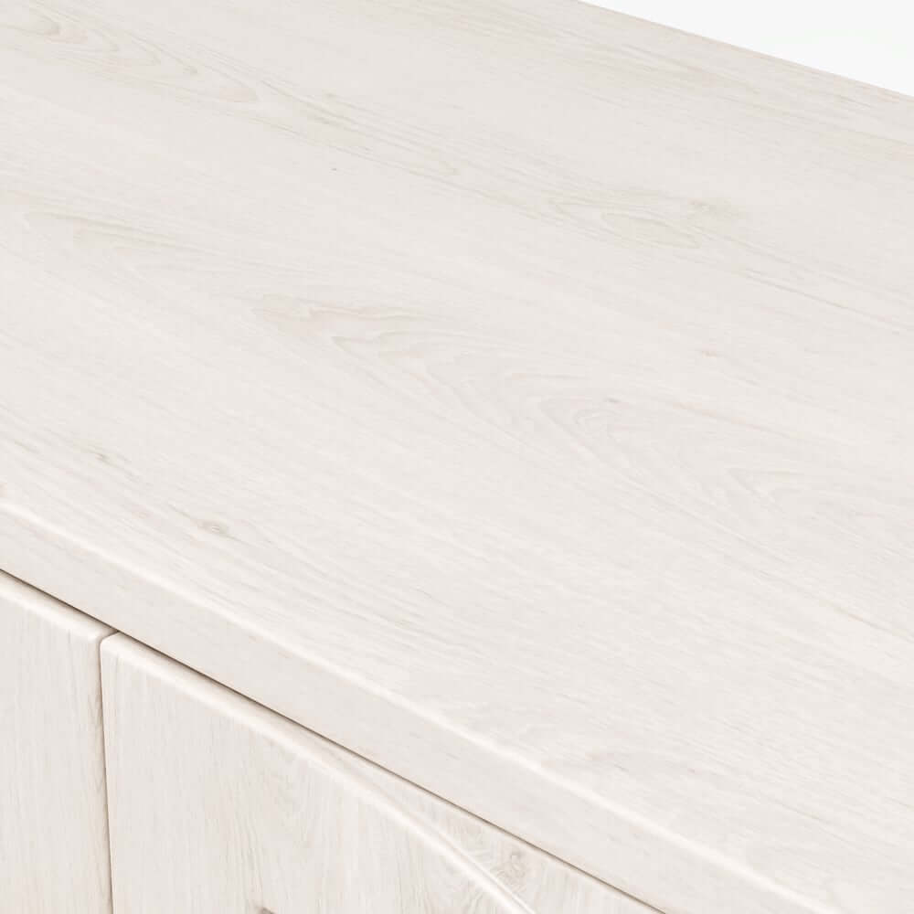 Japandi LED TV Stand With Soft-Close Drawers - Ash Veneer