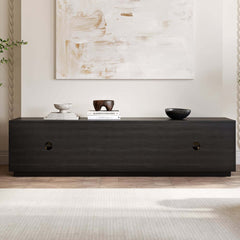Japandi LED TV Stand With Soft-Close Drawers - Ash Veneer
