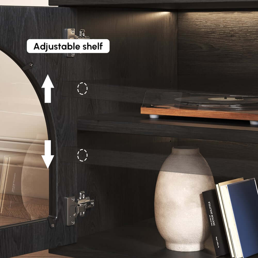 Japandi LED TV Stand With Soft-Close Drawers - Ash Veneer