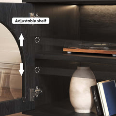 Japandi LED TV Stand With Soft-Close Drawers - Ash Veneer