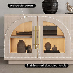 Japandi LED TV Stand With Soft-Close Drawers - Ash Veneer
