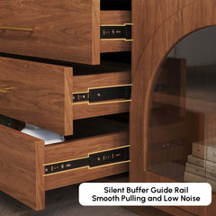 Japandi LED TV Stand With Soft-Close Drawers - Ash Veneer