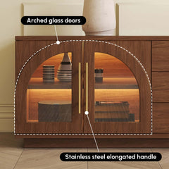 Japandi LED TV Stand With Soft-Close Drawers - Ash Veneer