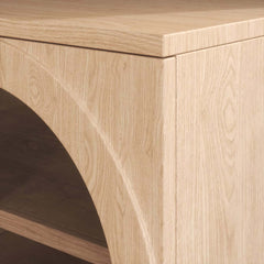 Japandi LED TV Stand With Soft-Close Drawers - Ash Veneer