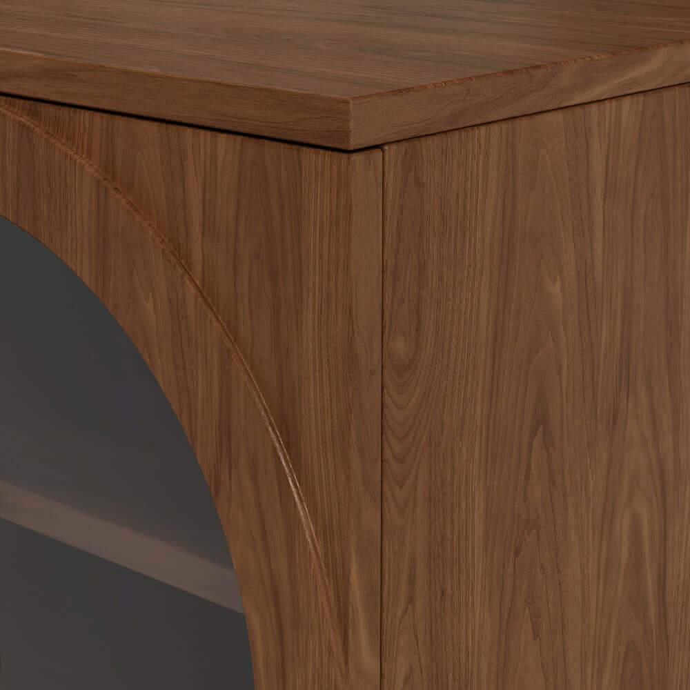 Japandi LED TV Stand With Soft-Close Drawers - Ash Veneer