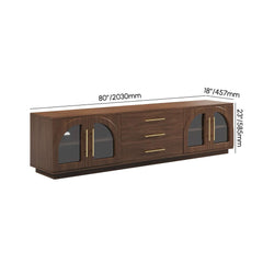Japandi LED TV Stand With Soft-Close Drawers - Ash Veneer Dimensions