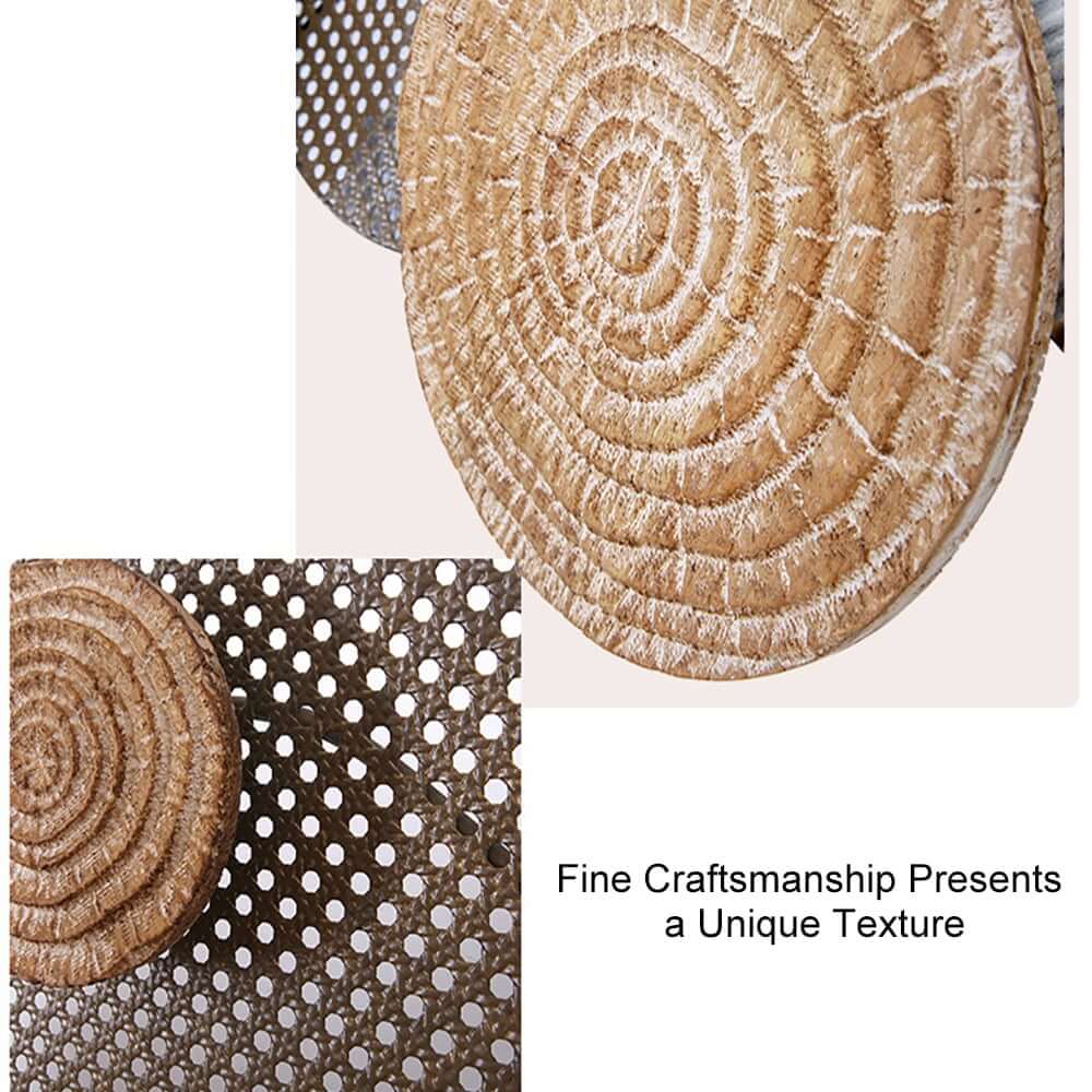 Japandi Rattan Wall Art – Natural Geometric Circle Decor