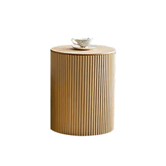 Japandi Round Coffee Table Set - Engineered Wood & Ash