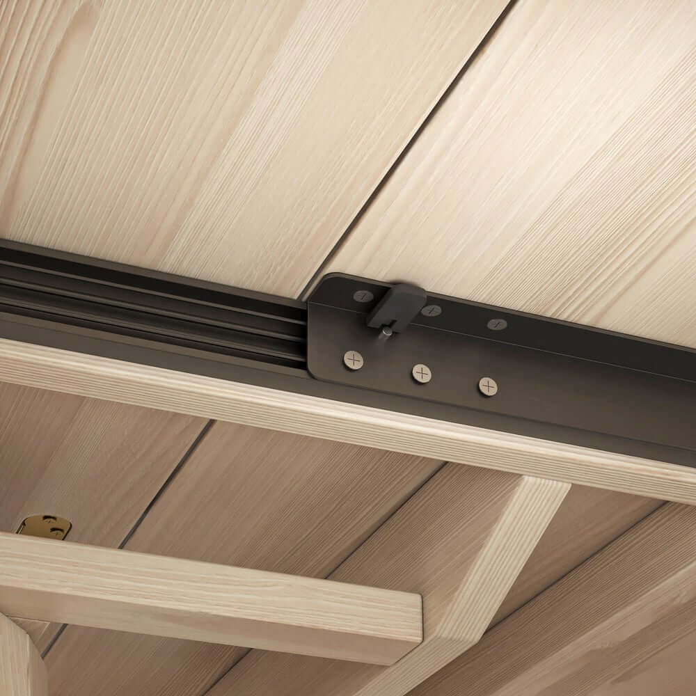 Japandi Style Extendable Oak Veneer Dining Table