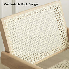 Japandi Walnut Arm Chair Set with Solid Back Design