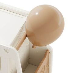 Kids' Car-Shaped Storage Unit with Open Shelves and Mobility Casters