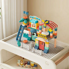 Kids' Car-Shaped Storage Unit with Open Shelves and Mobility Casters