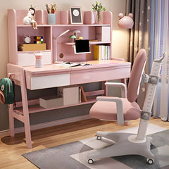 Kids Writing Desk Set with Tilt-Top and Storage Hutch Main Product Image