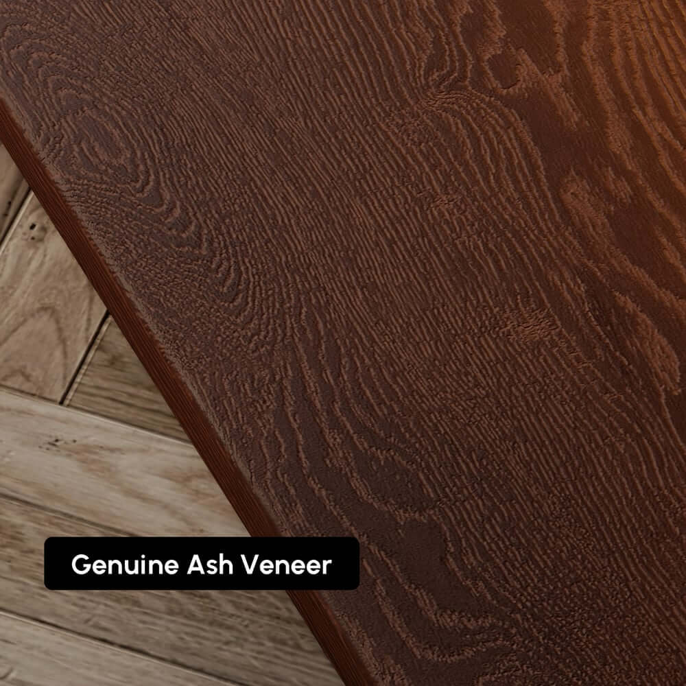 King Modern Walnut Bed With Wireless Charging & LED Lights