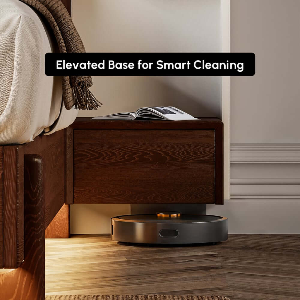 King Modern Walnut Bed With Wireless Charging & LED Lights