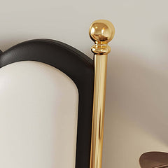 King Platform Bed with Black & White Piano Headboard