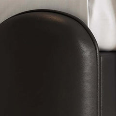 King Platform Bed with Black & White Piano Headboard