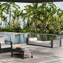 Light Gray Hanging Swing Bed with Aluminum Frame and Cushions