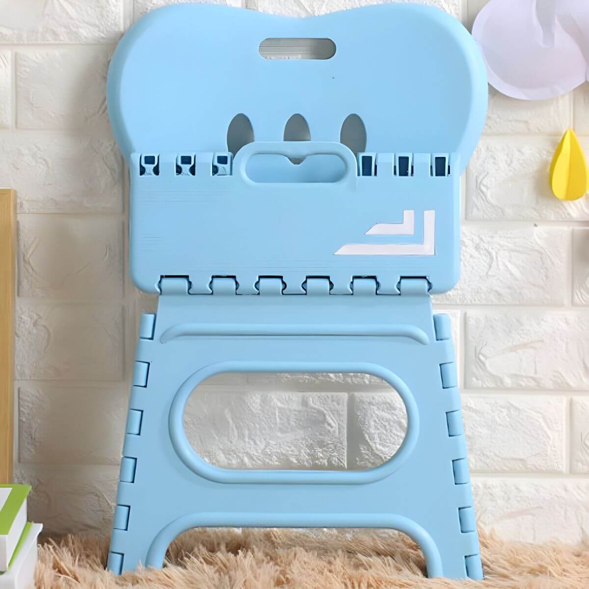 Lightweight Foldable Toddler Chair in Bright Solid Colors with Handle