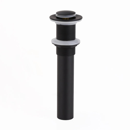 Matte Black Brass Pop Up Drain Assembly for Bathroom Sinks Main Product Image