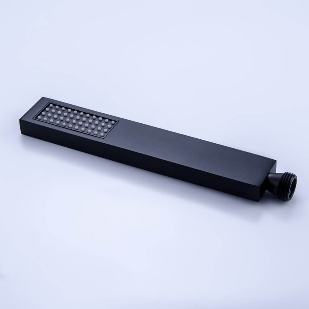 Mero Modern Brass Deck Mounted Roman Tub Faucet with Hand Shower