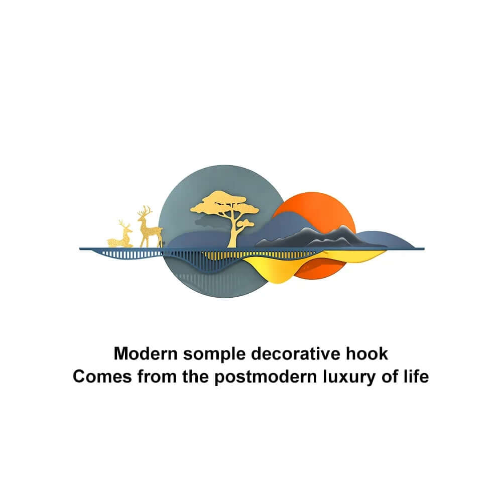 Metal Wall Art in Gold with Farmhouse Flair and Floral Motif