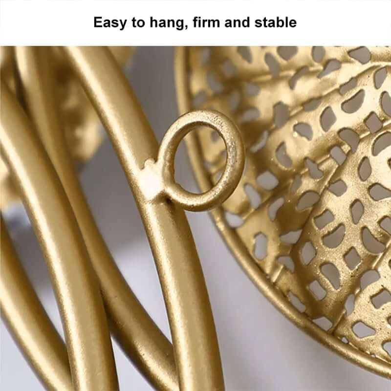 Metal Wall Art with Floral and Butterfly Design for Modern Home Decoration