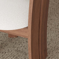 Mid-Century Modern Ash Wood High Back Side Chair